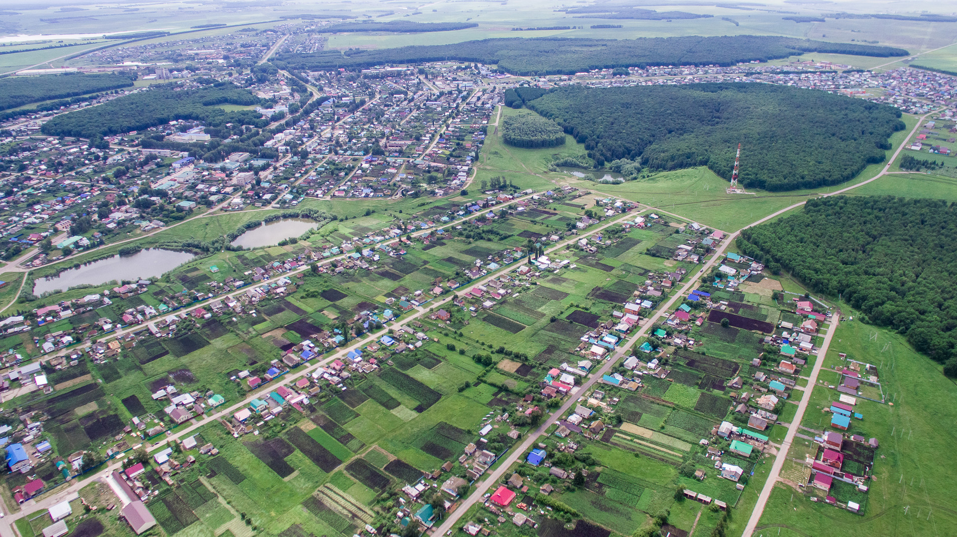 Вид на село Толбазы